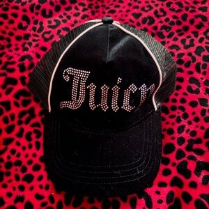 Juicy Couture Black Cap with Pink Label